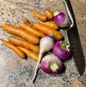 carrots and turnips